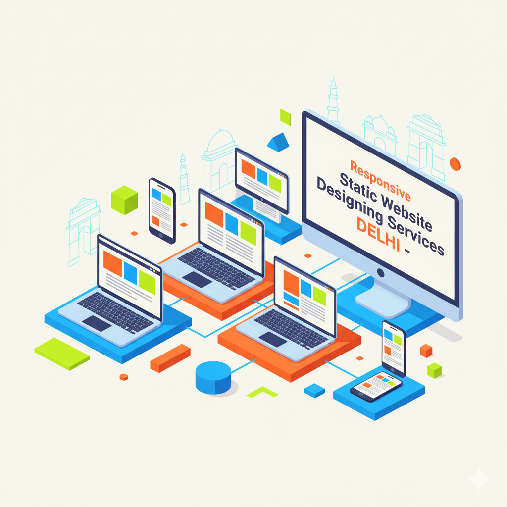 Responsive Static Website Designing Services in Delhi