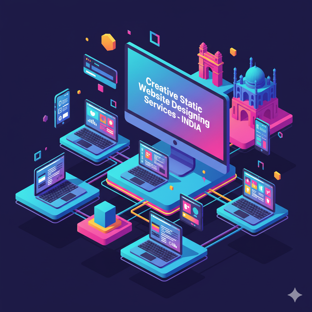 Creative Static Website Designing Services in Delhi