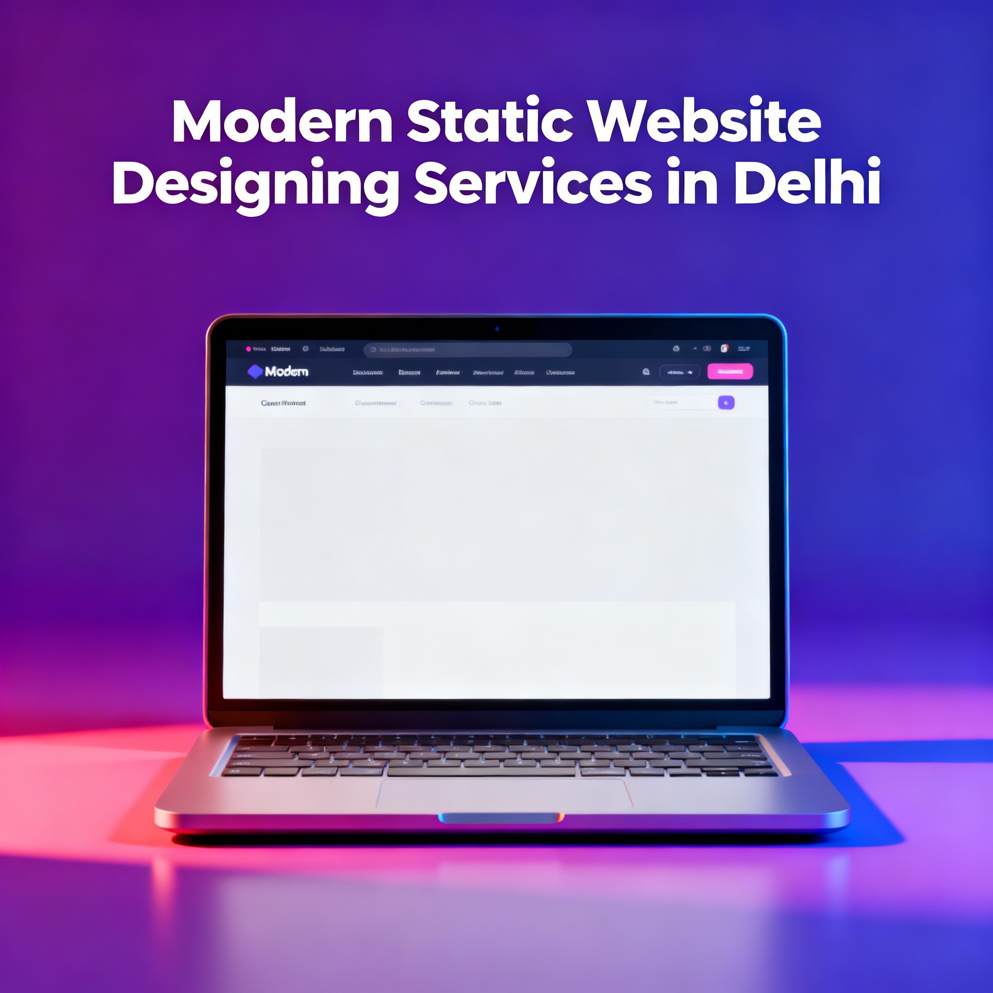Modern Static Website Designing Services in Delhi